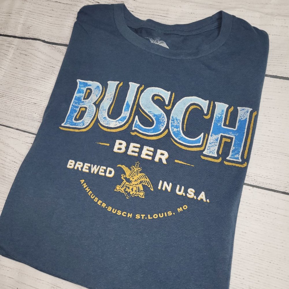 Anheuser-Busch Beer Mens Tee Blue 2XLT